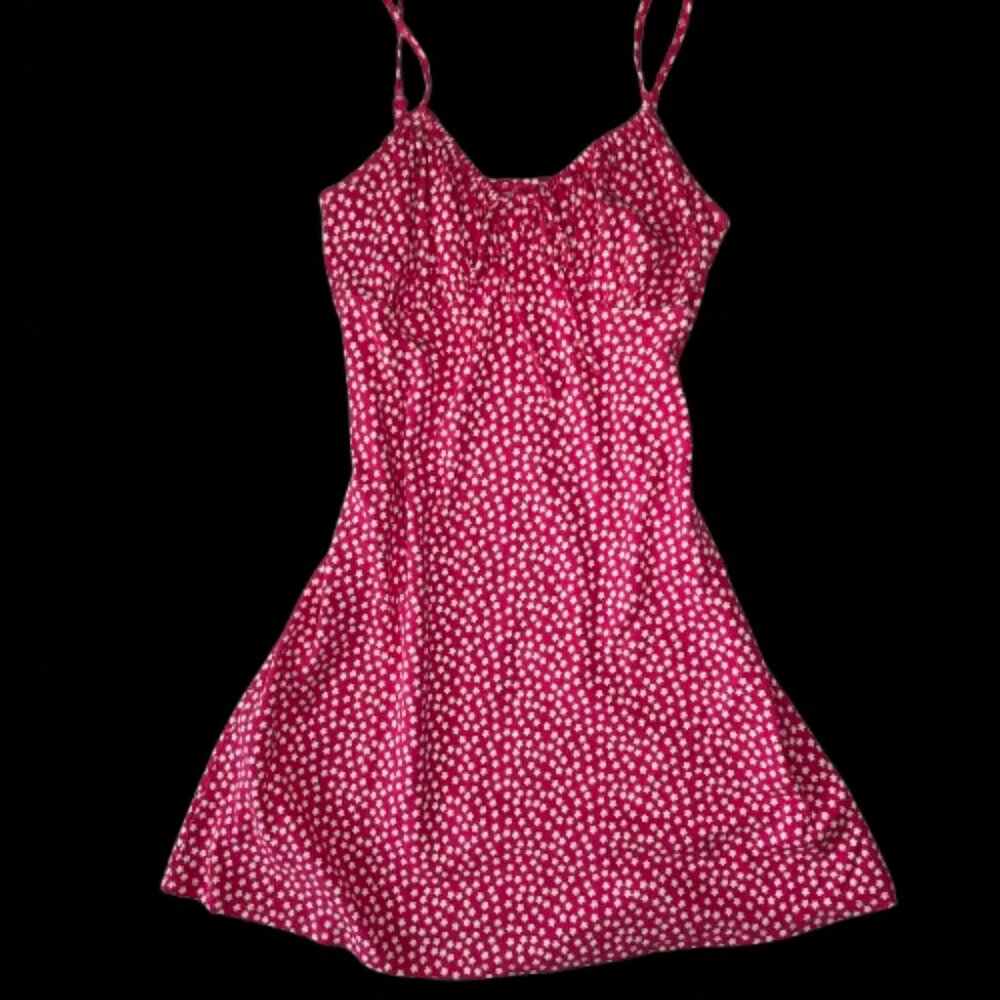 American Eagle Pink Floral Mini Summer Dress
